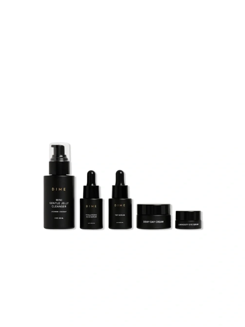 DIME 5pc Clean Routine Kit Toner Serum Cleanser Face Cream K-Beauty Skincare Set - Picture 2 of 4
